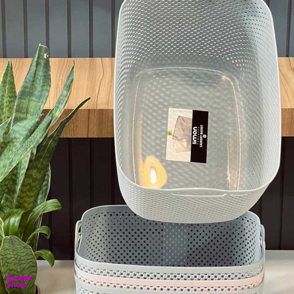 سبد رخت چرک طرح بافت لیمون کد 2177