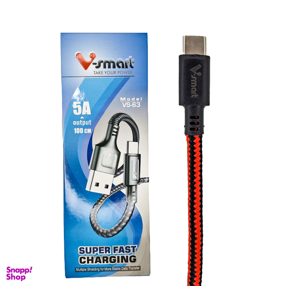 کابل شارژر Type-C به Type-C وی اسمارت مدل VS-63 طول 1 متر