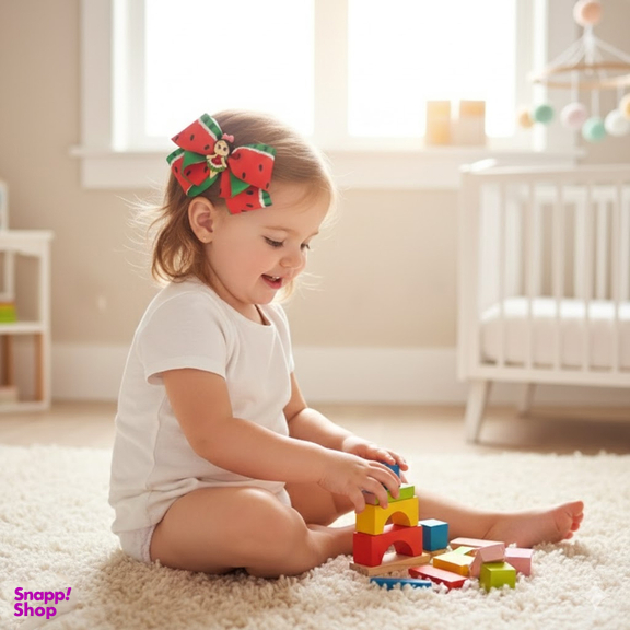 کش مو دخترانه مدل یلدایی هندوانه کد 23