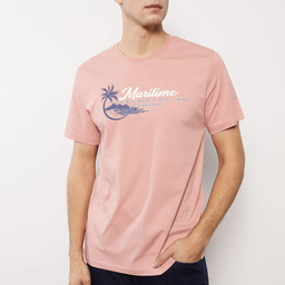 تیشرت آستین کوتاه مردانه ال سی وایکیکی مدل هاوایی پنبه ای