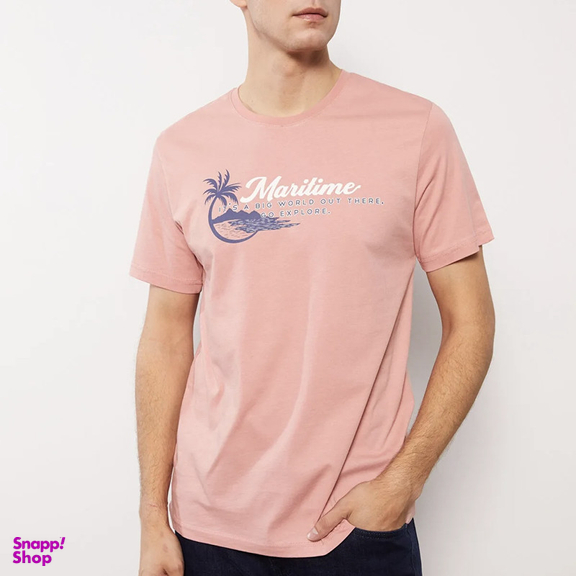 تیشرت آستین کوتاه مردانه ال سی وایکیکی مدل هاوایی پنبه ای