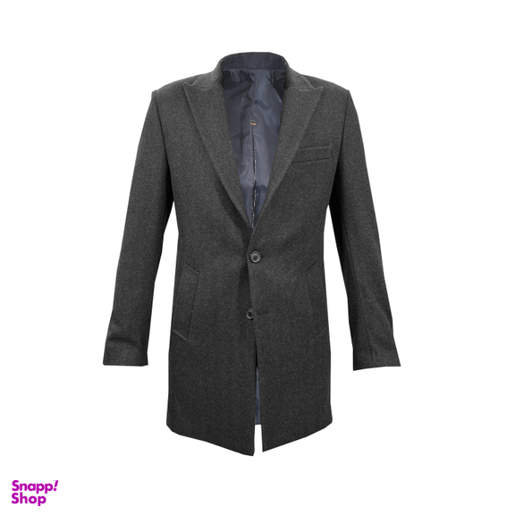 پالتو کشمیر مردانه کد 4109 رنگ زغالی