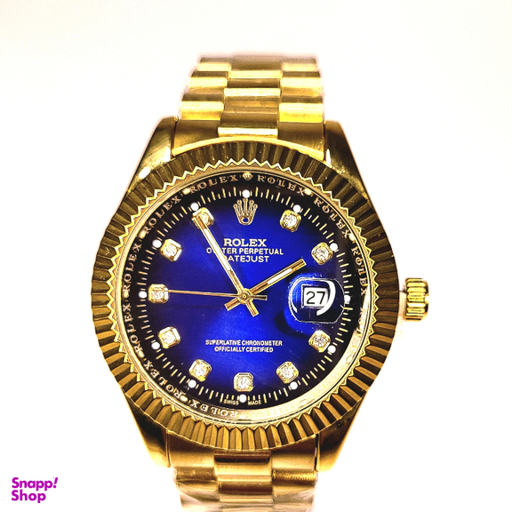 ساعت مچی عقربه ای طرح رولکس مدل دیت جاست کد 1010