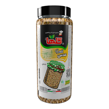 عدس گلها وزن 500 گرم بسته بندی P.E.T