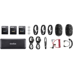 میکروفون بی‌ سیم یقه‌ ای گودکس مدل Godox MoveLink II M2 Compact 2-Person Wireless Microphone
