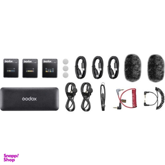 میکروفون بی‌ سیم یقه‌ ای گودکس مدل Godox MoveLink II M2 Compact 2-Person Wireless Microphone