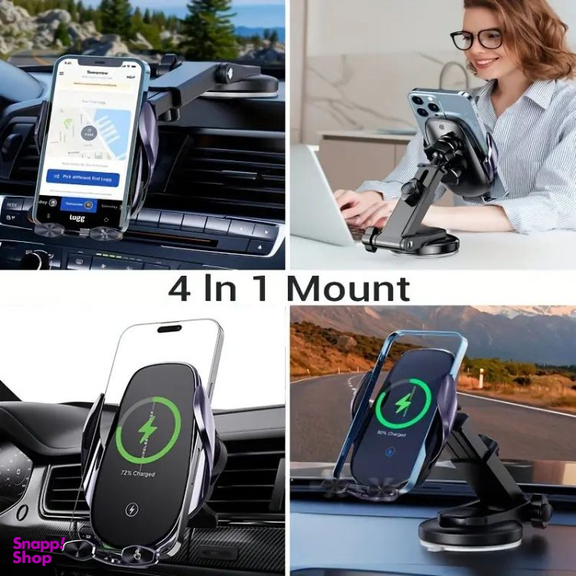 هولدر هوشمند و شارژر مغناطیسی 15 وات ایتومو مدل WirelessFast-X15