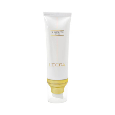 کرم ضد آفتاب بی رنگ لدورا مدل SPF50 کد 01 حجم 80 میلی‌لیتر