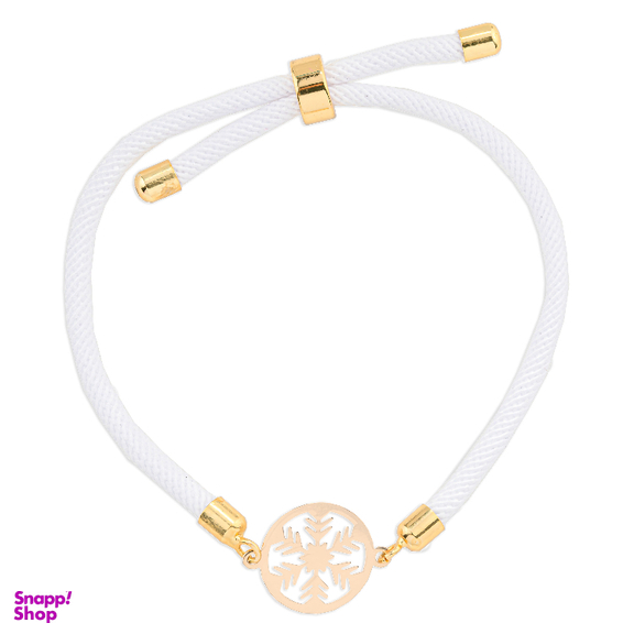 دستبند طلا 18 عیار زنانه میلی گالری مدل آسانسوری طرح برف کد MT1457