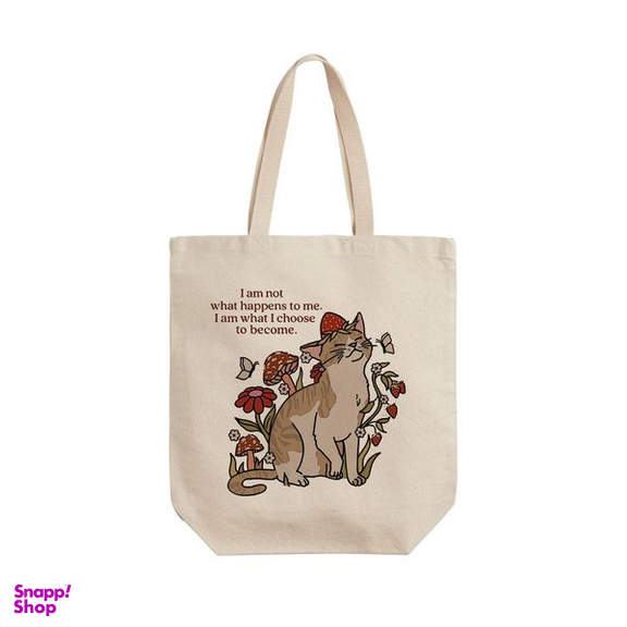 ساک خرید ترمه طراحان ایده مدل گربه بامزه کد strm0661 - L