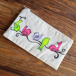 جامدادی طرح پرنده های رنگی