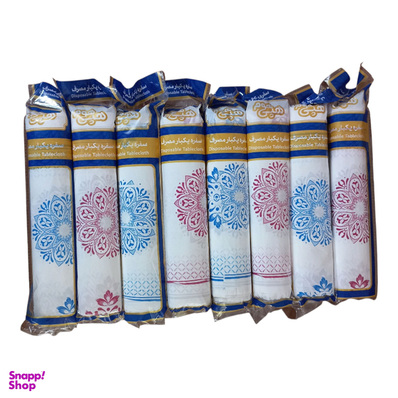 سفره یکبار مصرف هپی هوم مدل رولی مجموعه 8 عددی