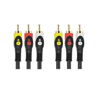 کابل 3 به 3 صدا و تصویر رویال مدل RCA طول 1.5 متر