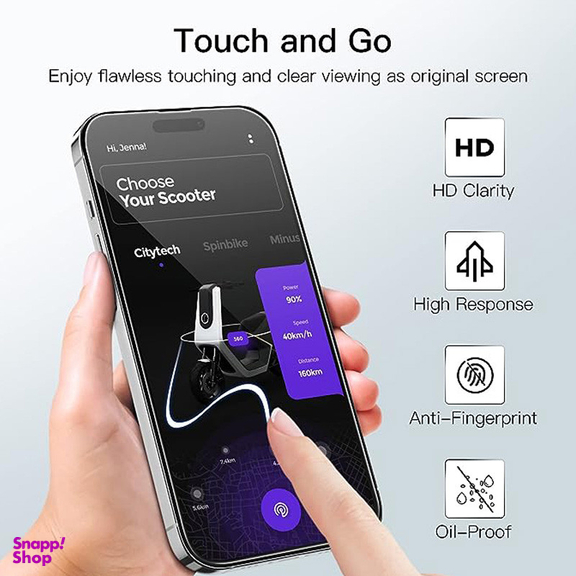 محافظ صفحه نمایش کی -زد دو مدل Full-Glassمناسب برای گوشی موبایل اپل iPhone 15 Pro Max