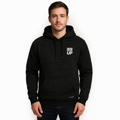 هودی مردانه 27 مدل Never Give Up رنگ مشکی