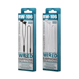 هندزفری باسیم ریمکس مدل RW-106 طول 1.2 متر