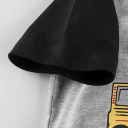 تی شرت آستین کوتاه پسرانه هومنیتی مدل WYKBTS9773-BLUWHT