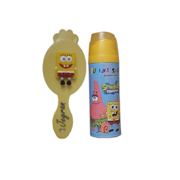 اسپری کودک بوخشا مدل باب اسفنجی حجم 200 میلی لیتر به همراه برس