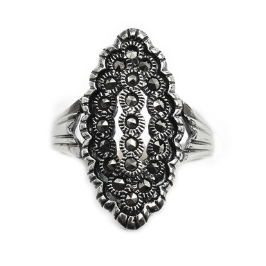 انگشتر نقره زنانه مدل مارکازیت کد 12376