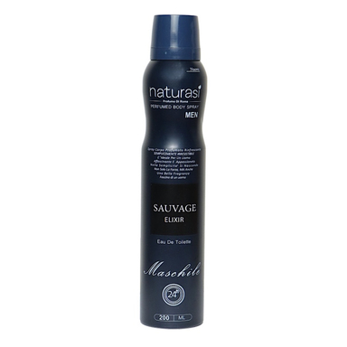 اسپری بدن مردانه ناتوراسی مدل Sauvage Elixir حجم 200 میلی لیتر