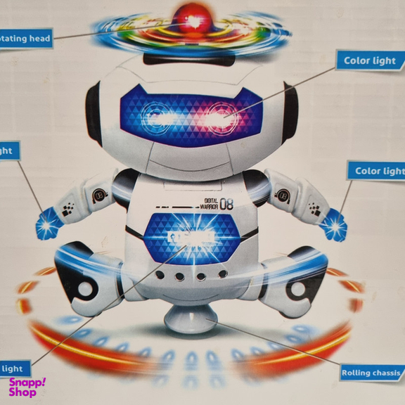 ربات ناب سل مدل چرخشی رقصنده موزیکال ROBOCOPTER DANCING ROBOT