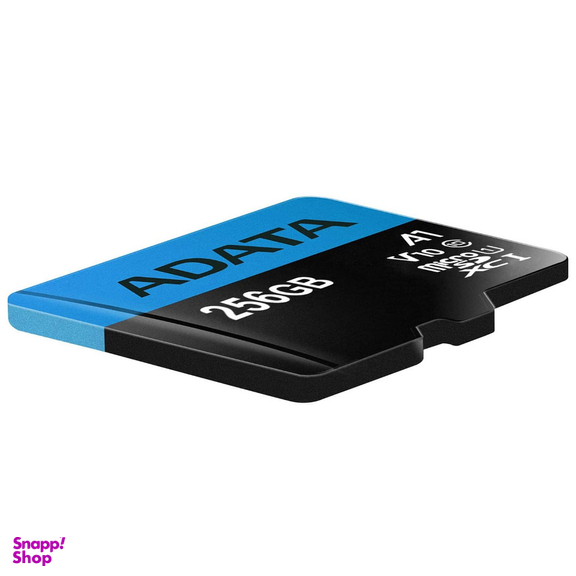 کارت حافظه microSDXC ای دیتا مدل Premier V10 A1 کلاس 10 استاندارد UHS-I سرعت 100MBps ظرفیت 256 گیگابایت