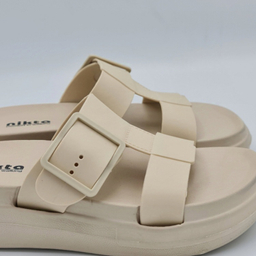 صندل زنانه نیکتا مدل تک سگک کد 731 رنگ نسکافه ای