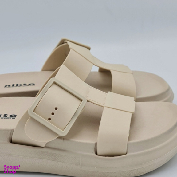 صندل زنانه نیکتا مدل تک سگک کد 731 رنگ نسکافه ای