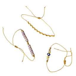 دستبند دخترانه طرح H&M کد 163 بسته 3 عددی