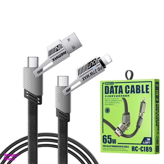 کابل Type-C/USB به Type-C/Lightning ریمکس مدل RC-C189 طول 1 متر