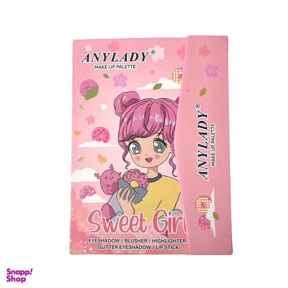 پالت آرایش صورت آنی لیدی طرح Sweet Girl کد 2