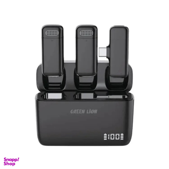 میکروفن بی سیم یقه‌ ای گرین لاین مدل Duo Cast Type-C
