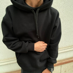 هودی مدل سه نخ رنگ مشکی