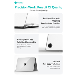 کاور محافظ لپ تاپ کوتسی مدل MB-057 مناسب مک بوک پرو سایز 13 اینچ A1989/A1706/A1708/A2159/A2251/A2289/A2338