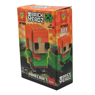 ساختنی 85 تکه ناب سل مدل ماینکرافت الکس طرح MINECRAFT ALEX 85PCS کد BT502