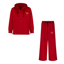 ست هودی و شلوار زنانه لوینت مدل اورجینال کد 6366 رنگ قرمز