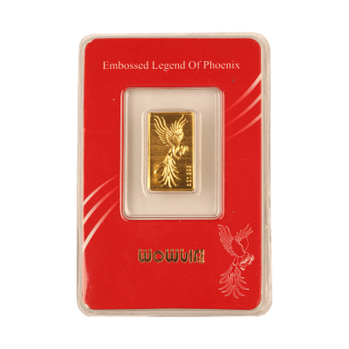 شمش طلا 24 عیار ایران شمش مدل سیمرغ کد T-0.5