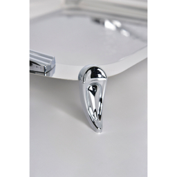 سینی بزرگ استیل پایه دار براق کد 4040