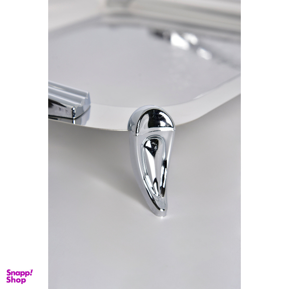 سینی بزرگ استیل پایه دار براق کد 4040