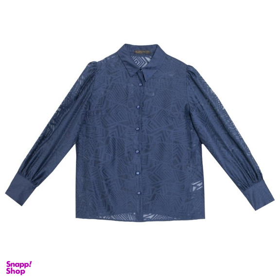 شومیز زنانه برنس مدل دلارا رنگ سرمه ای