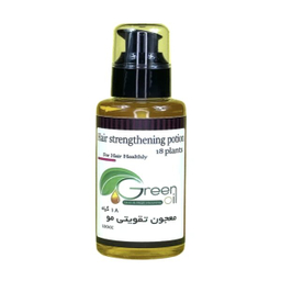 روغن مو گرین اویل مدل معجون تقویتی مو 18 گیاه حجم 60 میلی لیتر