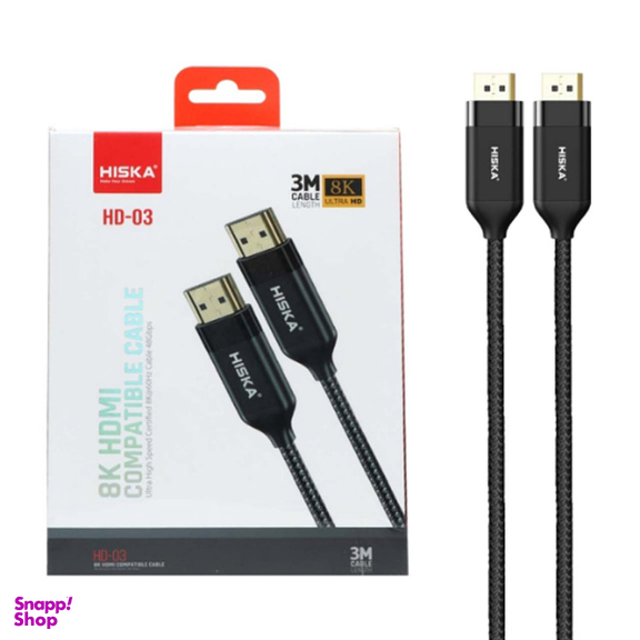 کابل HDMI 8K هیسکا مدل HD-03 طول 3 متر