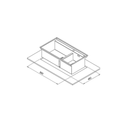 سینک ظرفشویی استیل کن مدل 90-BCN302 توکار