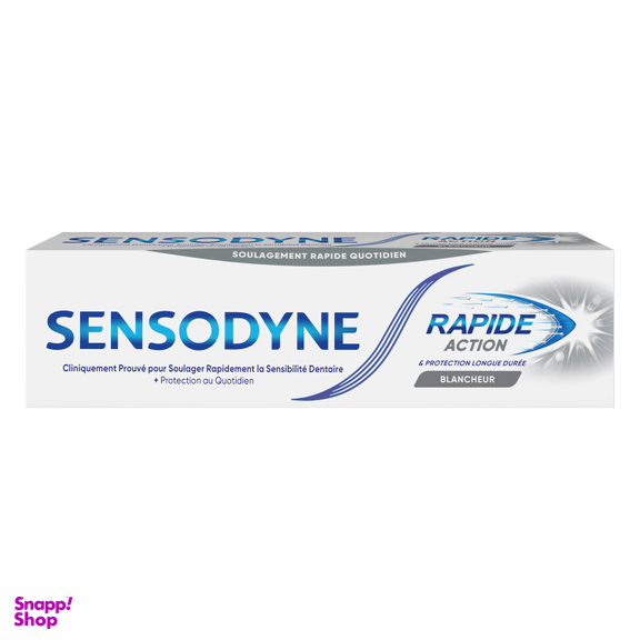 خمیر دندان سفید کننده سنسوداین مدل Rapide action وزن 75 گرم