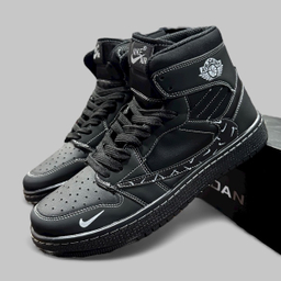 كتانی مردانه طرح نايكی مدل Jordan Travis كد J 540 رنگ مشكی