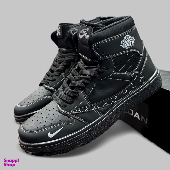 كتانی مردانه طرح نايكی مدل Jordan Travis كد J 540 رنگ مشكی