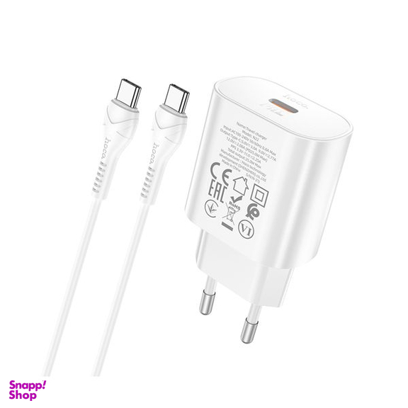 شارژر دیواری هوکو مدل N22 PD 25W به همراه کابل تبدیل USB-C