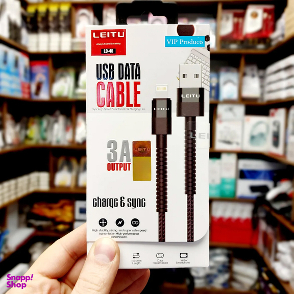 کابل تبدیل USB به Lightning لیتو مدل LD-46 طول 1 متر