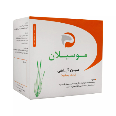 پودر موسیلان نیاک مدل ملین گیاهی بسته ۲۰ عددی