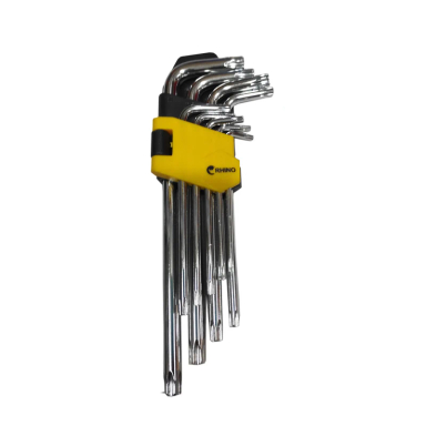 آچار آلن ستاره ای رینو مدل LONG ARMTORX KEY SET-YP-RIHNO-4125 مجموعه 9 عددی